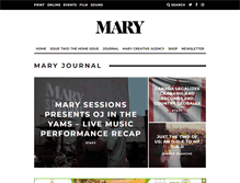 Tablet Screenshot of mary-magazine.com